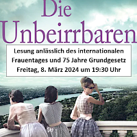 Autorinnenlesung anlässlich des Weltfrauentages und 75 Jahre Grundgesetz.